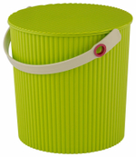 Ведро универсальное с крышкой 10л. (светло-салатовое, коричневая крышка) арт.ЭП 012771-2