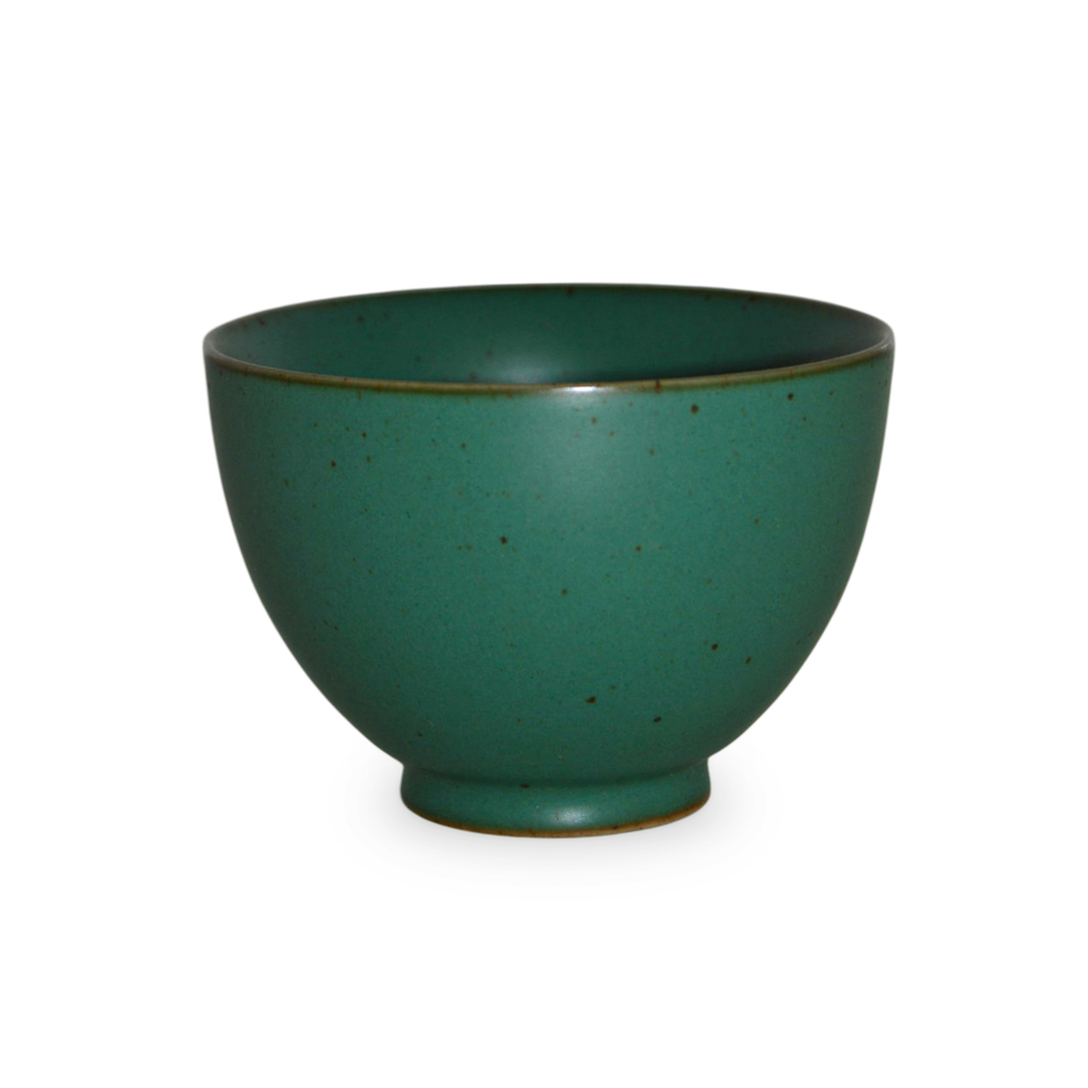 312124.1 Пиала МРАМОР "Зеленая", форма Кубок 100мл, фарфор, зеленый