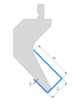 Пуансон AP 1030 88° H145 R0,8