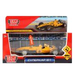 Модель ин. мет. "Суперкар ф-1" 14см, звук, желтый, в коробка F1-14RE-S (Технопарк)