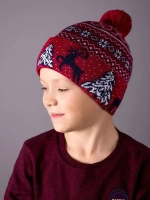 Шапка зимняя вязаная детская