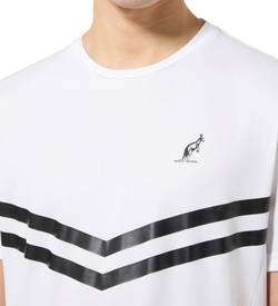 Мужская теннисная футболка Australian Tennis Crew Ace - белый