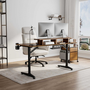 Стол для компьютера EUREKA GIP 60, Walnut (ERK-I60P-WN)