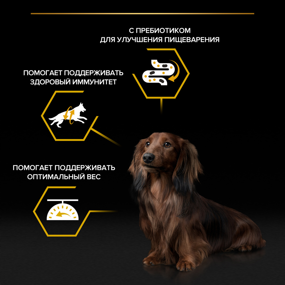 Влажный корм для собак Pro Plan Opti Savour для мелких пород склонных к набору веса курица 85 г