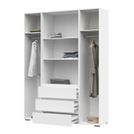 Хелен ШК 05 Шкаф 4-х дверный Белый / Белый