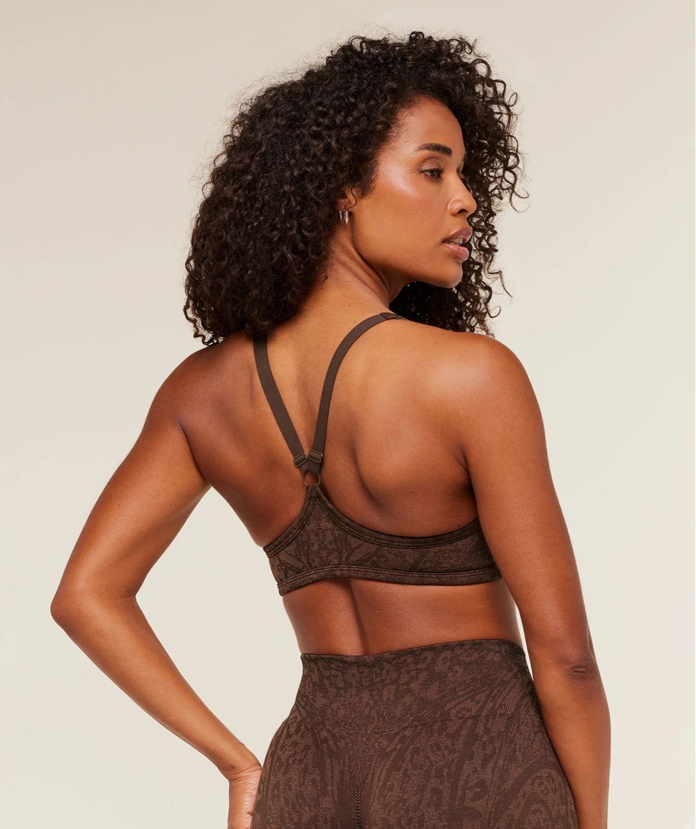 Топ GYMSHARK Adapt Animal X Whitney Sports Bra Brown