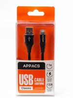 Кабель APPACS (рус.) AP03156i , lightning (for iPhone), 5V/2.4A, 1 метр