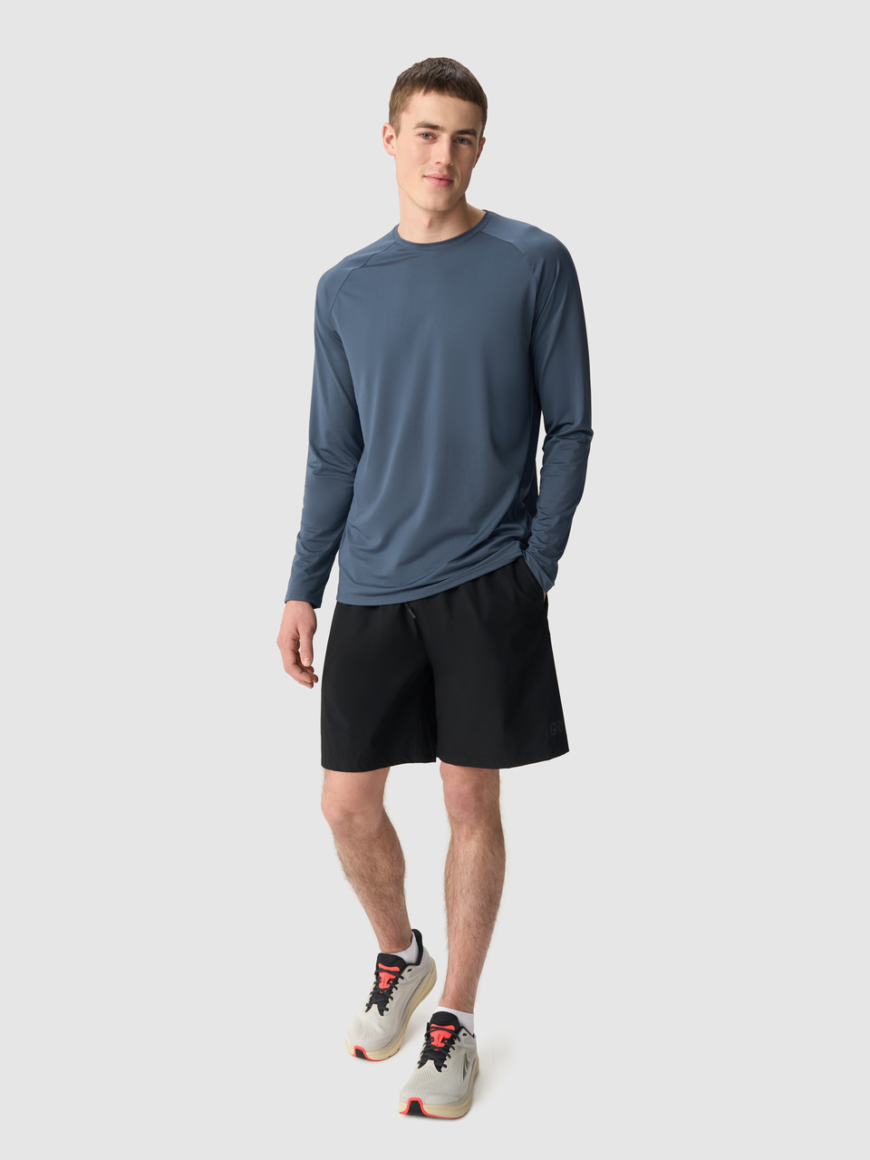 Лонгслив мужской GRI Фитнес синий