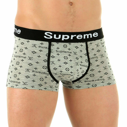 Мужские трусы хипсы серые Supreme LV