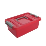 Контейнер для хранения с крышкой, ручкой и ручками-защелками «ЭКСПЕРТХАУС», 34,8*23,2*12,8см, 6л С205У