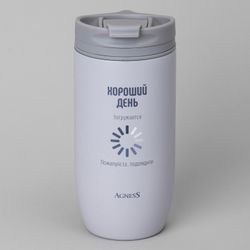ТЕРМОКРУЖКА AGNESS "ХОРОШИЙ ДЕНЬ" 450МЛ
