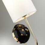 5424/1W MODERN ODL_EX24 000 золотой/черный/белый/металл/керамика/ткань Бра E14 1*40W POLLEN