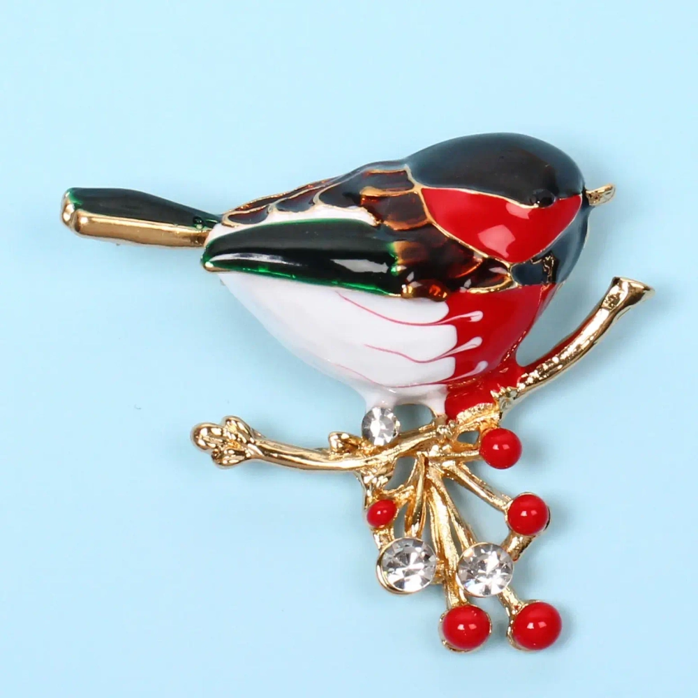 Брошь «GOLD Podarok», Снегирь, цвет как на фото, 3.5*4см (символ Надежды)