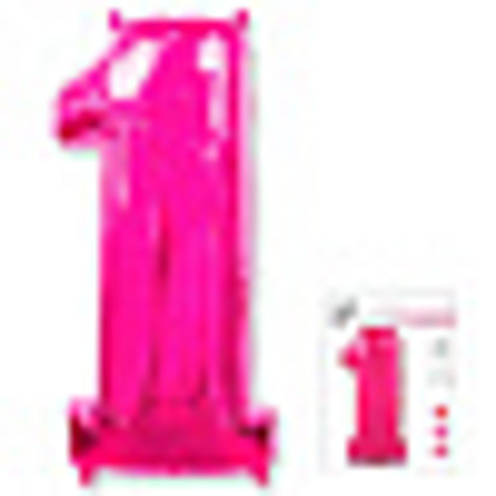 FM Шар 40" / 102 см "Цифра 1" фуксия фуше (БГ-60)  Изображение7