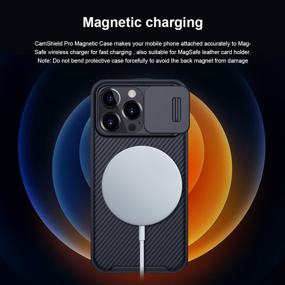 Чехол Magnetic Case Nillkin CamShield Pro с защитой камеры для iPhone 13 Pro