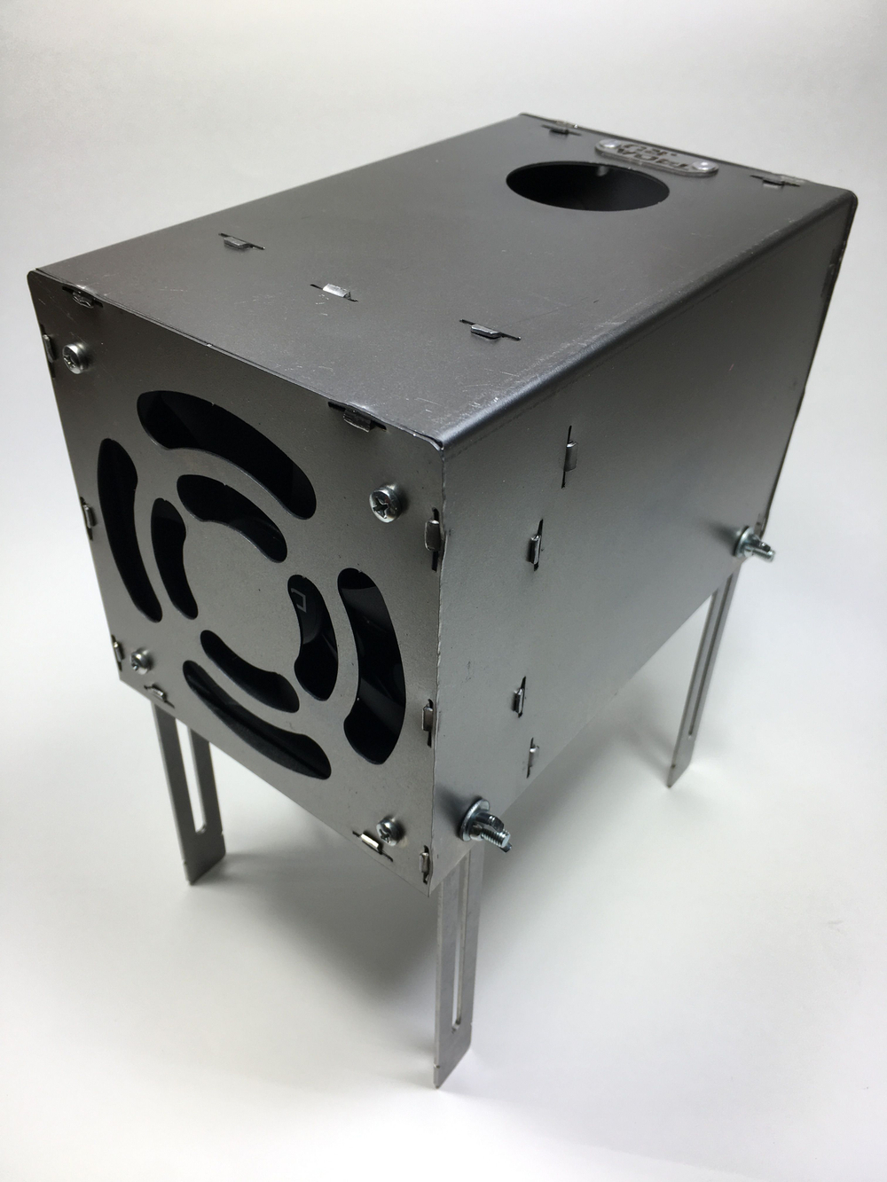 Теплообменник "Угорь" с вентилятором в помещение/палатку