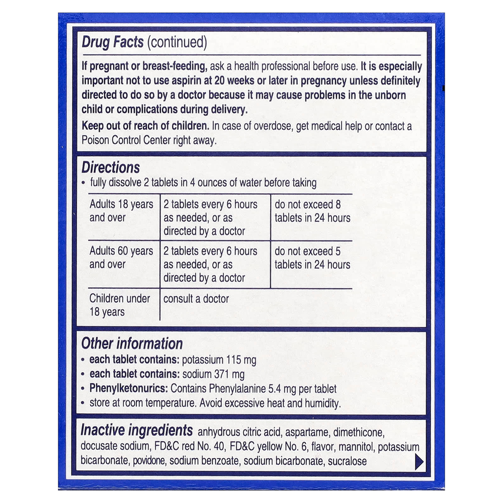 Alka-Seltzer, От похмелья, апельсиновая шипучка, 10 пакетиков, по 2 шипучие таблетки