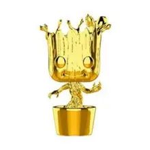 Funko POP! Bobble: Marvel: MS 10: Groot (Chrome)