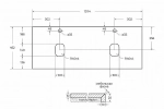 Столешница BelBagno KEP-120-2-MNO черный матовый мрамор