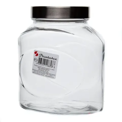 Банка для продуктов стеклянная 1000мл «Элипс» 80393SLB