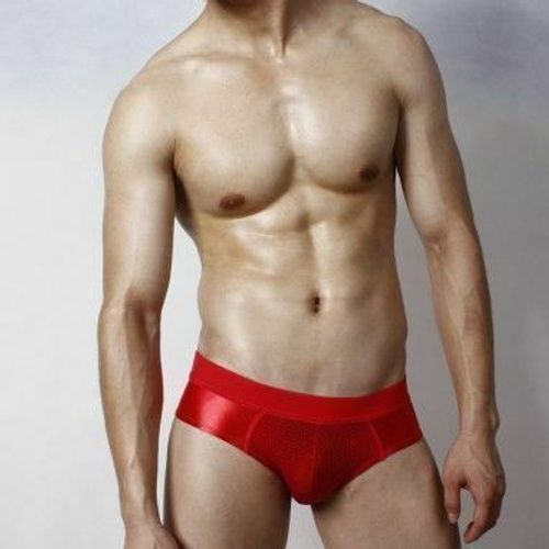 Мужские трусы брифы красные Superbody Red Briefs