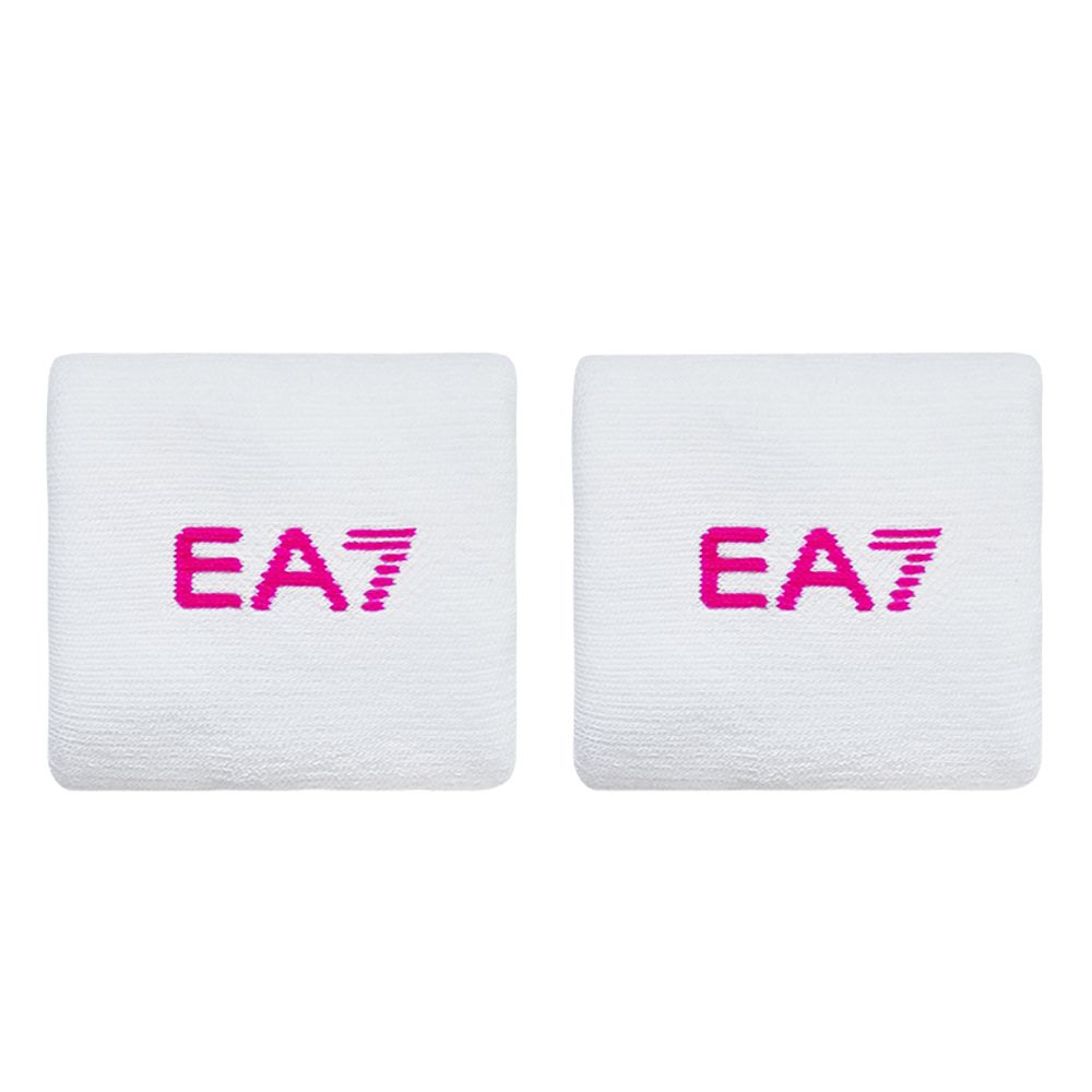 Напульсник теннисный EA7 Tennis Pro Wristband - white/fuxia