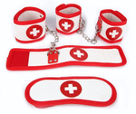 Оригинальный игровой набор БДСМ в медицинском стиле (Цвет: красный с белым)