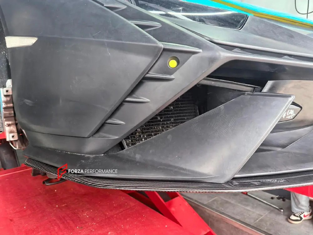 Карбоновая губа переднего бампера для Lamborghini Huracan Tecnica LP640-2 2022-2024 Ламборгини Хуракан