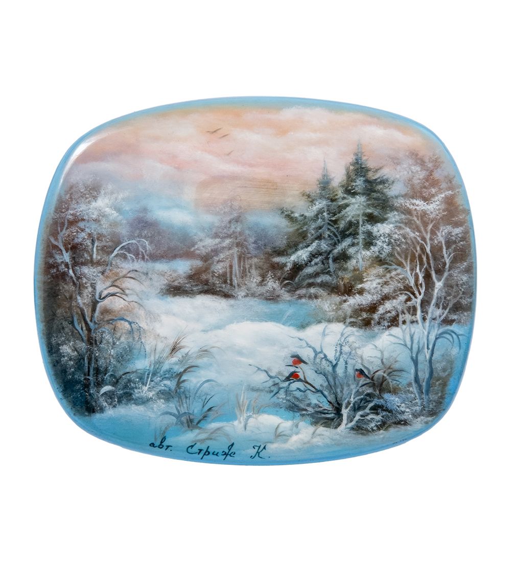 Народные промыслы ШК-20/54-B Шкатулка «Зима» исп. Стриж К