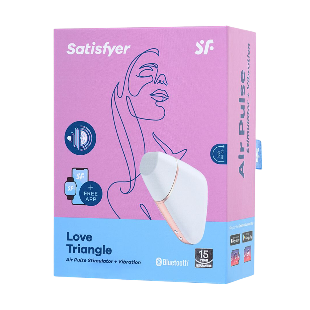 Вакуумный стимулятор клитора с закрывающимся корпусом Satisfyer Love Triangle
