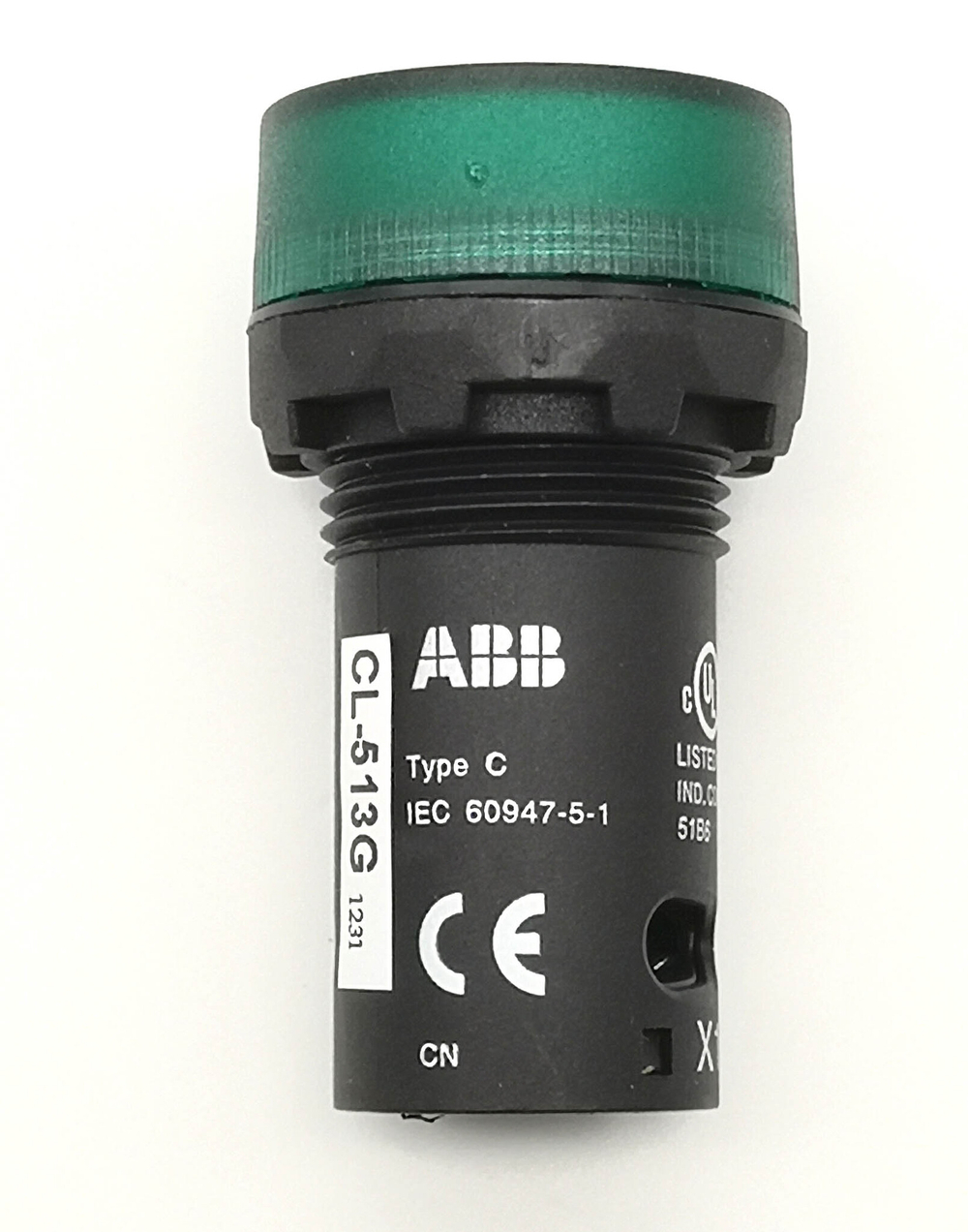 Лампа зеленая со встроенным светодиодом ABB CL-513G 110В AC 1SFA619402R5132