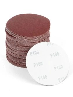 Круг из Шлифовальной Бумаги Зерно Р100 Для Липучки 125 мм , 100 шт