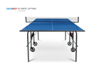 Стол теннисный Olympic Optima Синий с сеткой