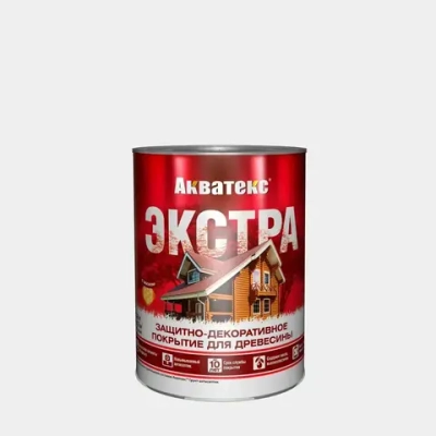 Акватекс Экстра, цвет Палисандр, 0,8 л, пропитка по дереву, защитно-декоративное покрытие для древесины