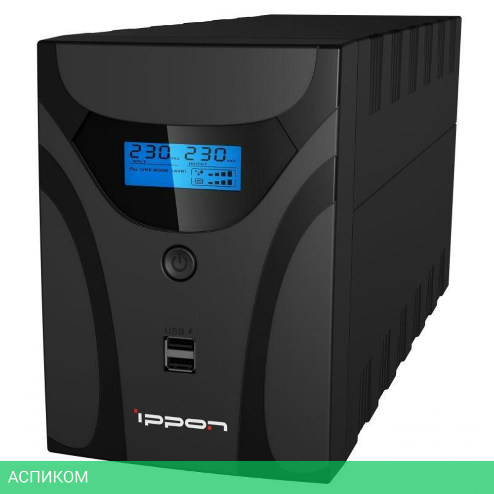 Источник бесперебойного питания Ippon Smart Power Pro II Euro 2200 черный (1029746)