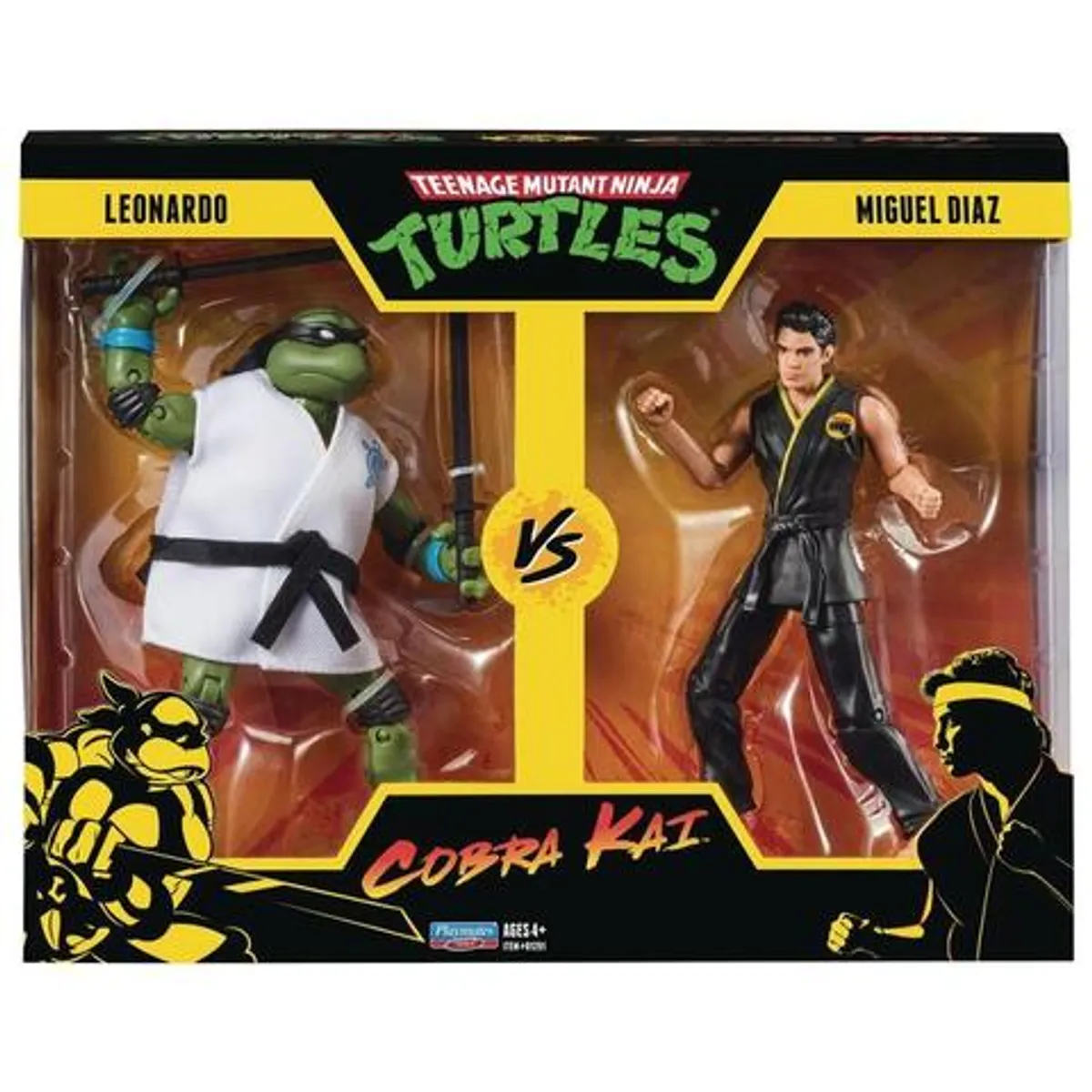 Фигурки Playmates Toy TMNT x Cobra Kai: Leonardo vs. Miguel Diaz