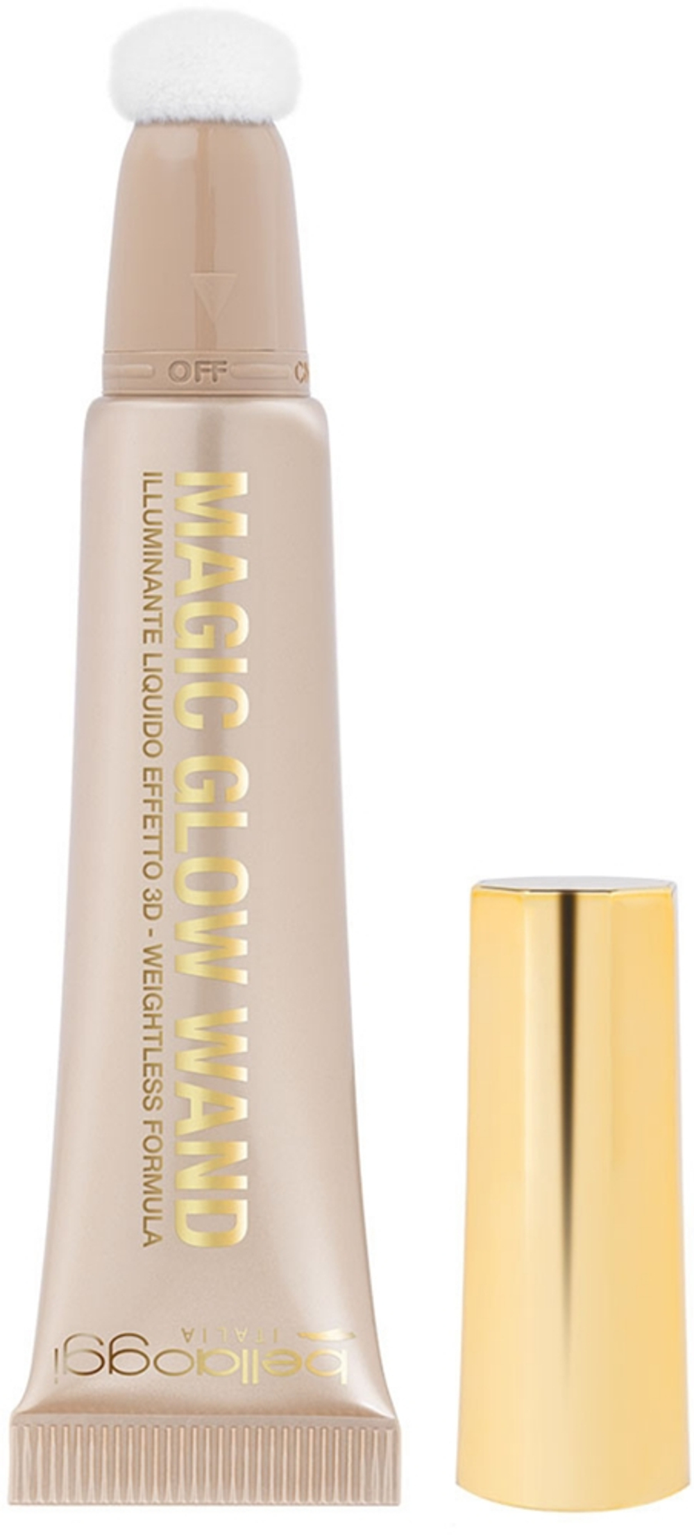 bellaoggi Magic Glow Wand - Розовый крем-хайлайтер для лица и шеи оттенок Lights On You, 11 ml