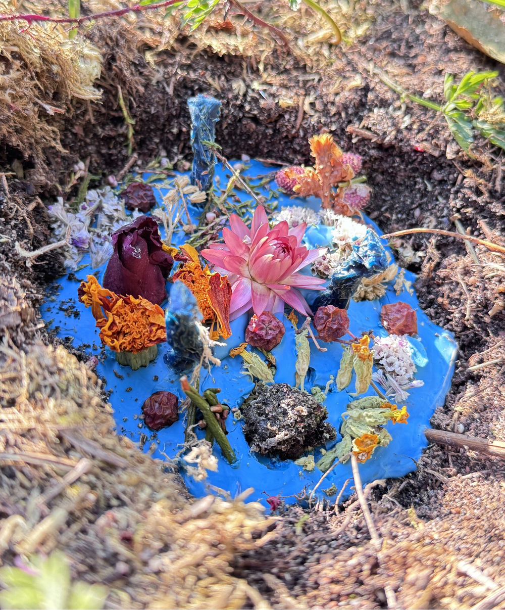 Земляная Свеча. Большая Синяя. Материализация. Эмоциональный интеллект. Глубина чувств и сновидений + ПОДАРОК