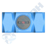 Емкость прямоугольная горизонтальная с дыхательным клапаном и сливом Анион 250 л. прямоугольная (1110x525x610см;синий) - арт.559422