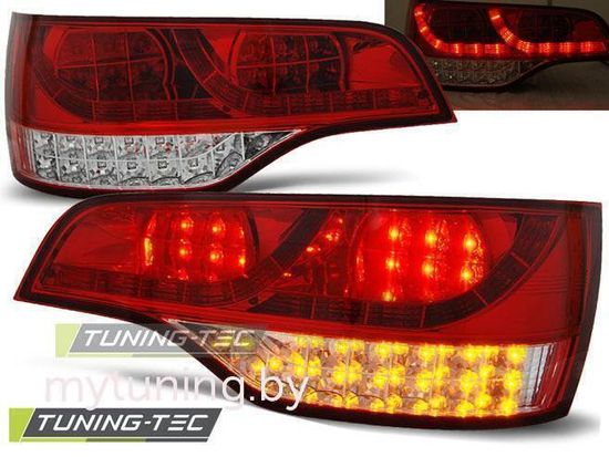 Задние фонари red white led для Audi Q7