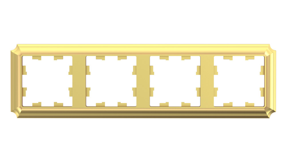 ATLASDESIGN ANTIQUE 4-постовая РАМКА, универсальная, ЗОЛОТО