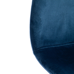 Стул BREEZE (mod. 4724) Велюр/металл , 44 х 53 х 87 см, Blue (синий) HLR63 / черный