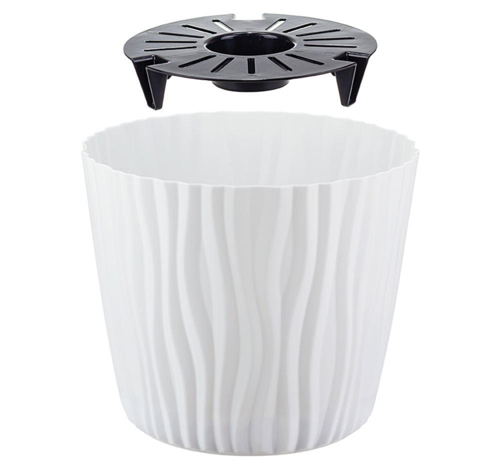 Кашпо ВОЛНА D200мм 4л с вкладышем М3189