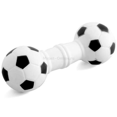 Игрушка для собак "Гантель футбольная", 170мм, Triol