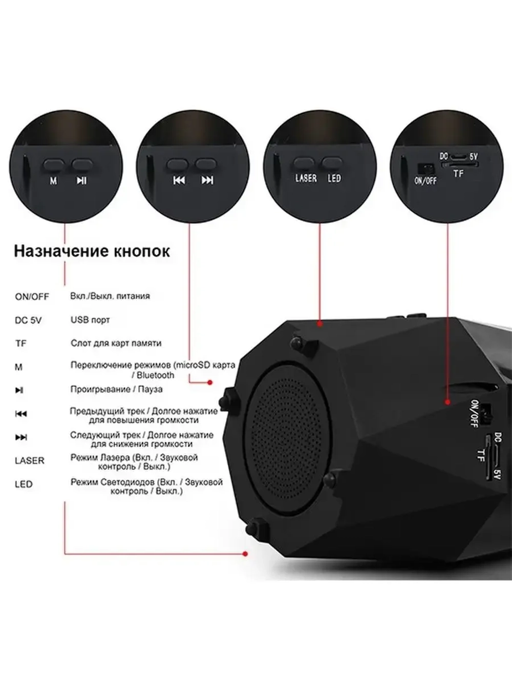 Лазерный домашний планетарий "Crystal Star"