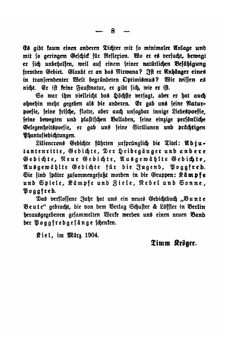 Gedichte von Detlev von Liliencron | Detlev Liliencron