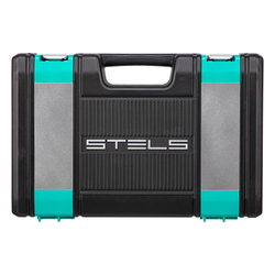 Набор инструментов 1/2", 1/4", CrV, 12 гранные головки, пластиковый кейс, 109 предмета Stels