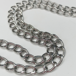 Ручка цепь с карабинами  Серебро 13*9