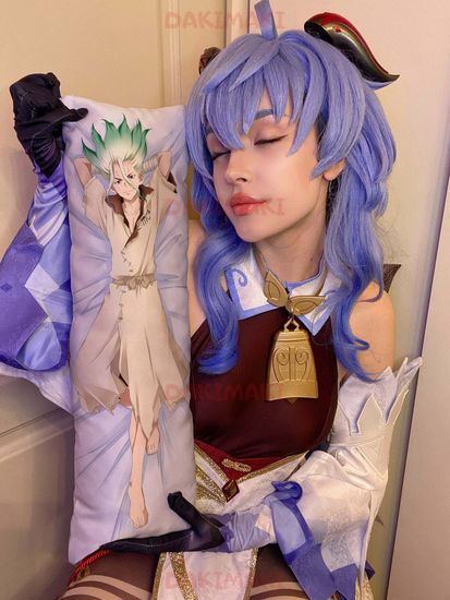 Мини дакимакура Сэнку Ишигами из Доктор Стоун арт. M0834, 60х20 см