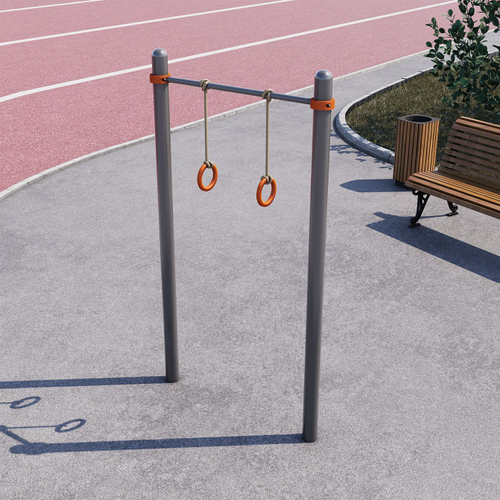 Уличный турник для дачи с кольцами СВС-40